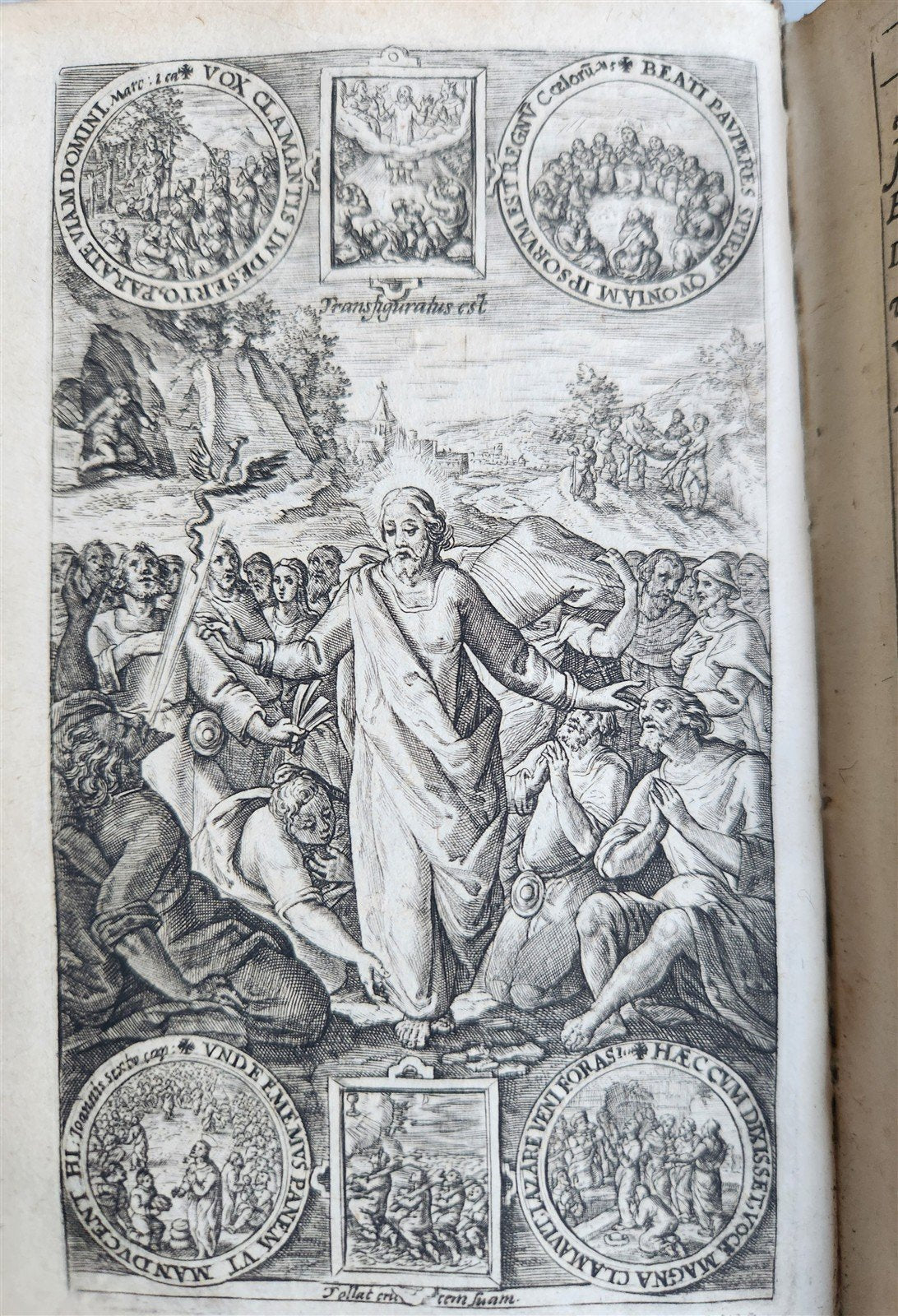 1611 MEDITATIONS by LUDOVICO DE PONTE antique 4 PIGSKIN BOUND VOLUMES SET