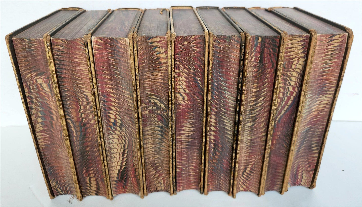 1848 HISTORY of BRITISH INDIA by JAMES MILL 9 VOLUMES ILLUSTRATED w/ MAP antique