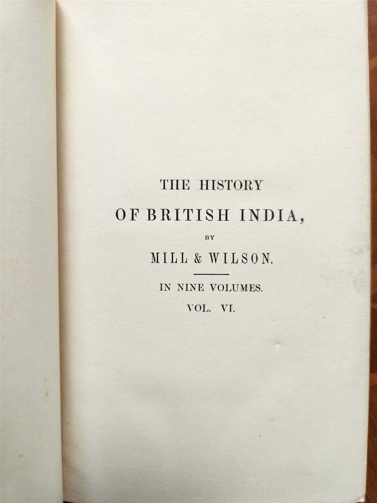 1848 HISTORY of BRITISH INDIA by JAMES MILL 9 VOLUMES ILLUSTRATED w/ MAP antique