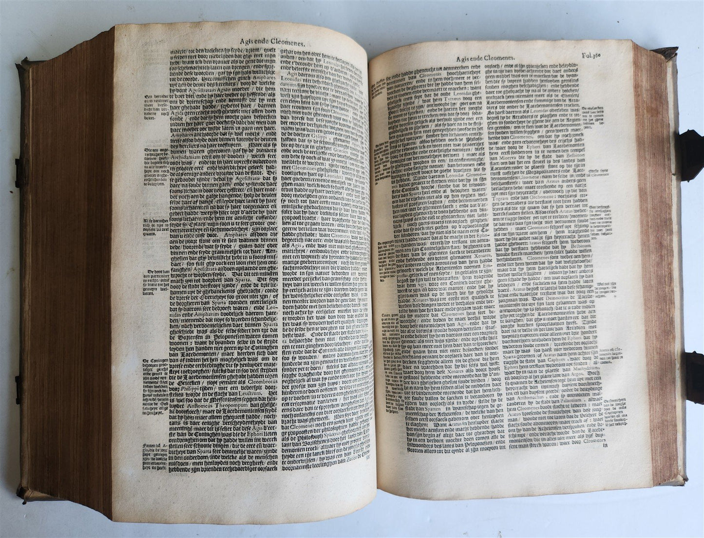 1644 PLUTARCH DUTCH antique Parallel Lives of illustrious Greeks & Romans FOLIO