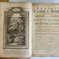 1781 BIBLE in ENGLISH ILLUSTRATED w/ MAPS & 96 PLATES antique FOLIO
