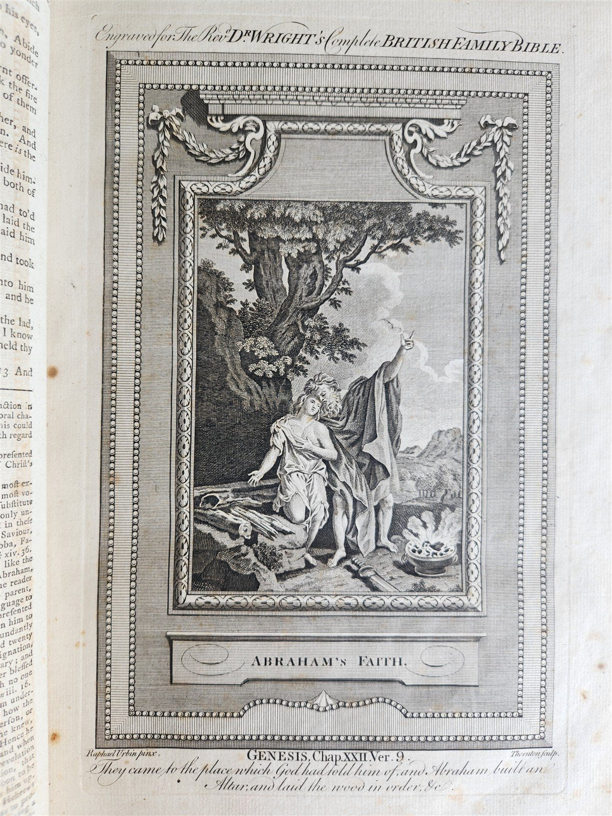 1781 BIBLE in ENGLISH ILLUSTRATED w/ MAPS & 96 PLATES antique FOLIO