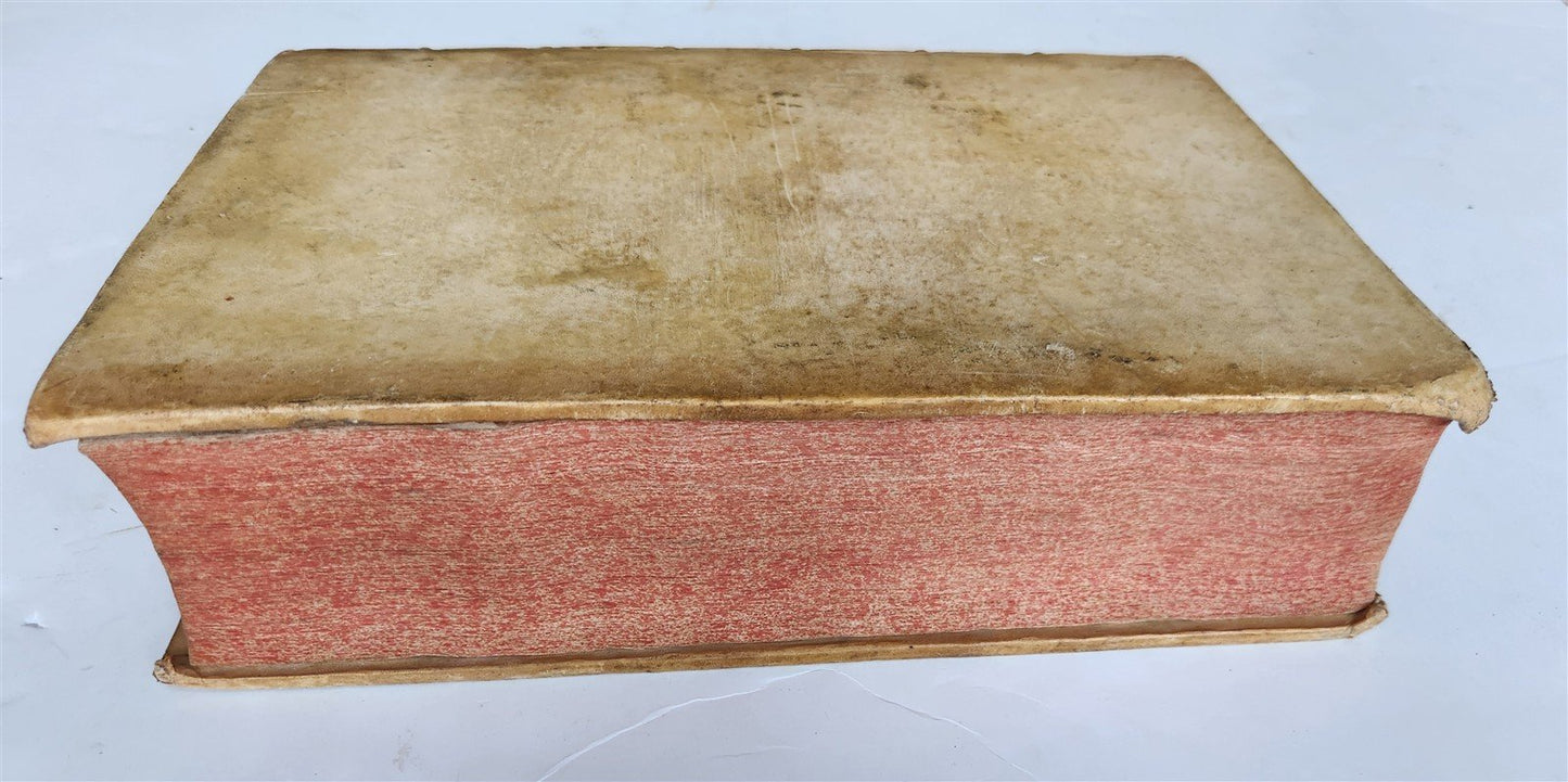 1588 BIBLE in LATIN antique OLD TESTAMENT VELLUM BOUND FOLIO