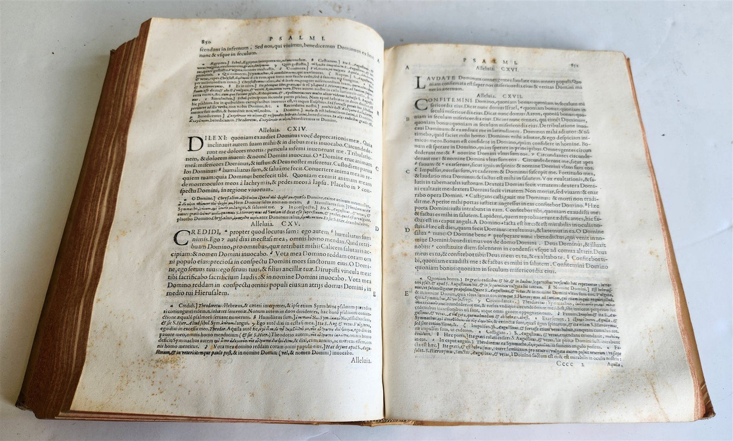 1588 BIBLE in LATIN antique OLD TESTAMENT VELLUM BOUND FOLIO