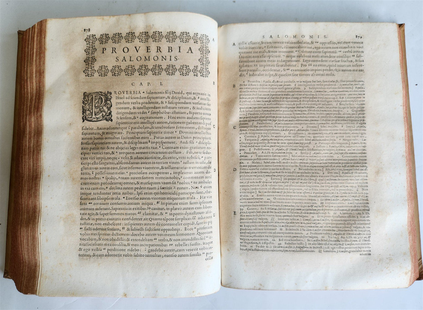 1588 BIBLE in LATIN antique OLD TESTAMENT VELLUM BOUND FOLIO