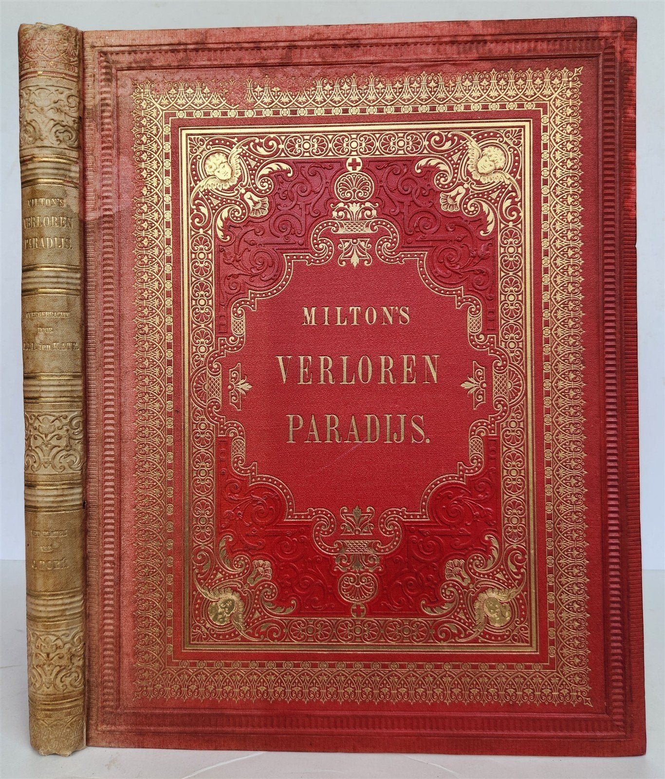 1884 MILTON'S PARADISE LOST illustrated by GUSTAVE DORE antique FOLIO in DUTCH