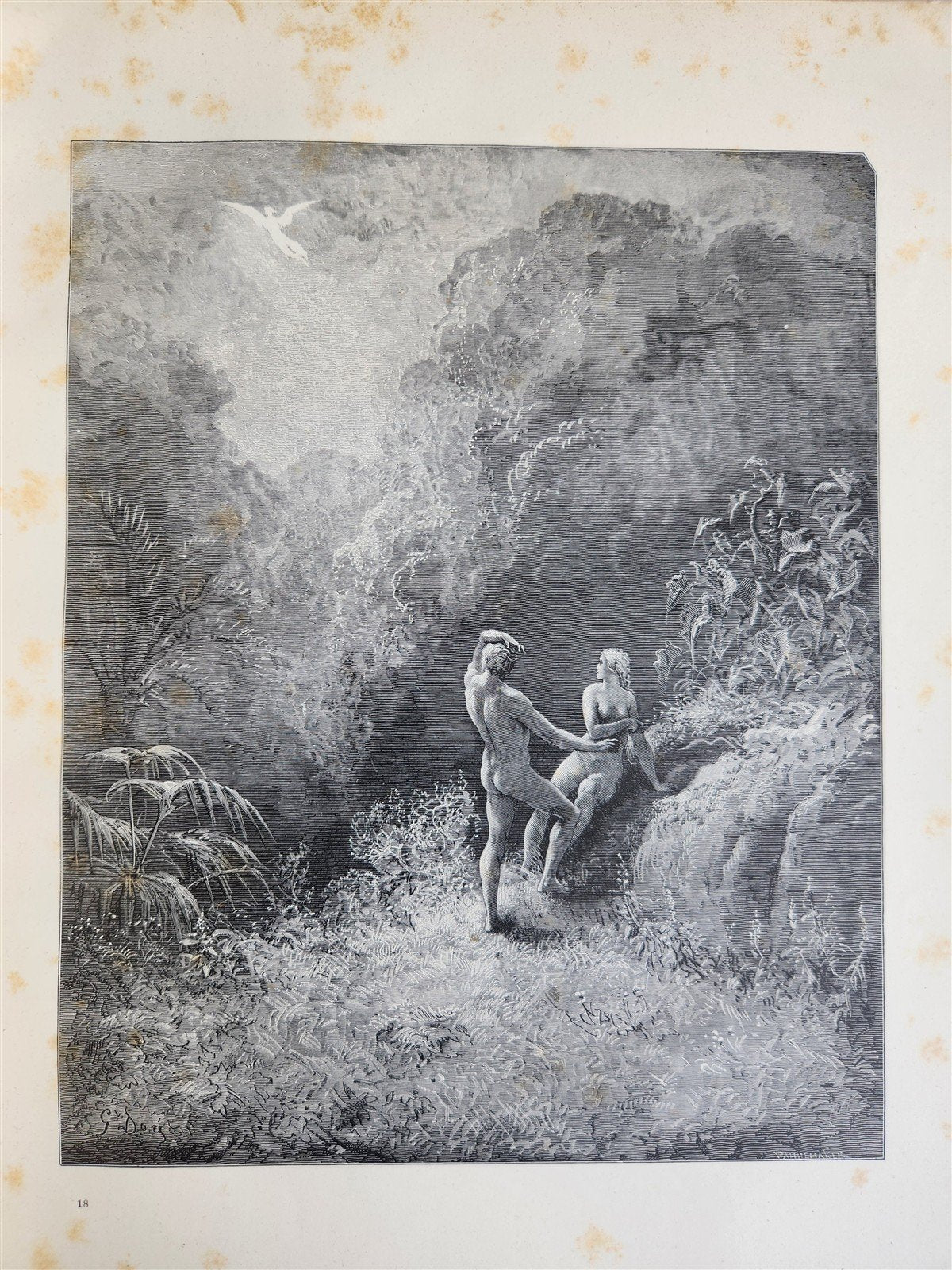 1884 MILTON'S PARADISE LOST illustrated by GUSTAVE DORE antique FOLIO in DUTCH