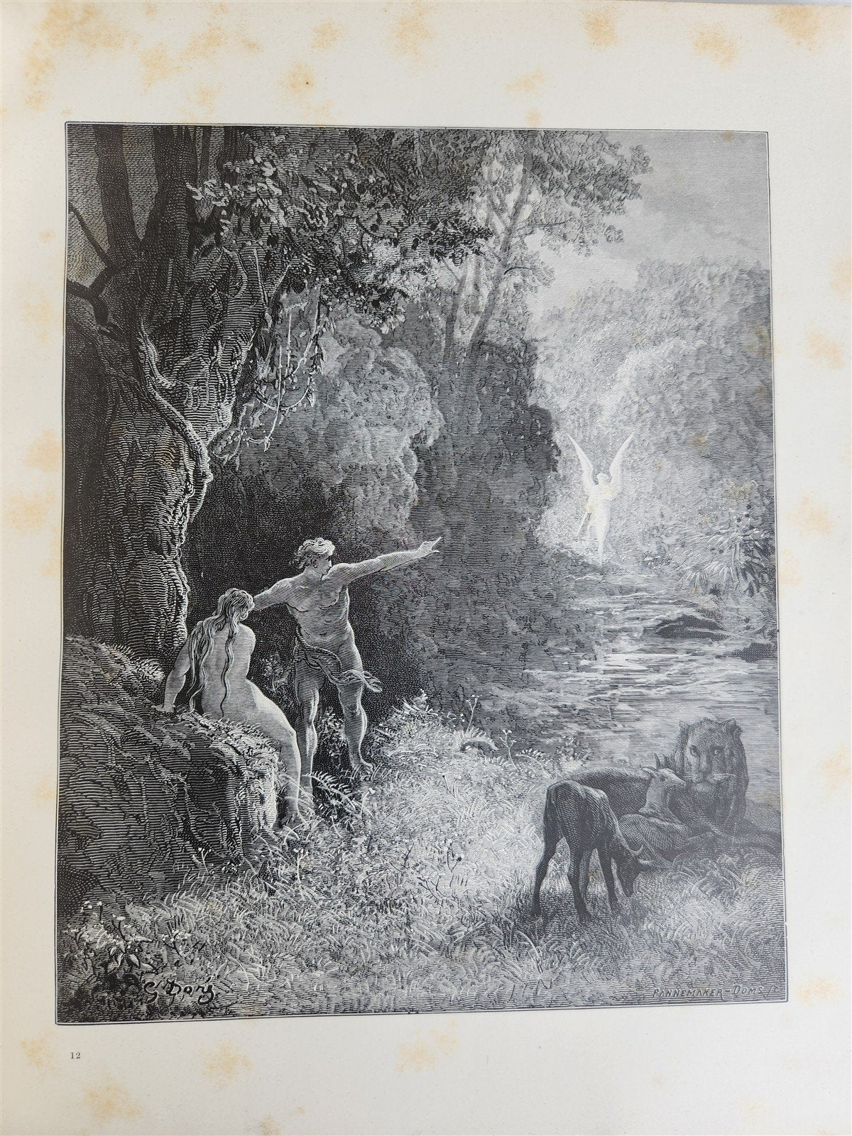 1884 MILTON'S PARADISE LOST illustrated by GUSTAVE DORE antique FOLIO in DUTCH