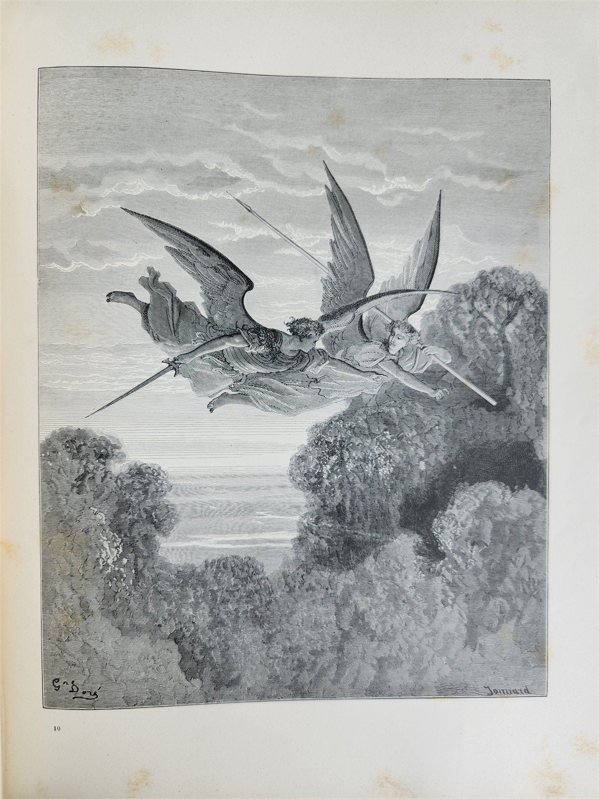 1884 MILTON'S PARADISE LOST illustrated by GUSTAVE DORE antique FOLIO in DUTCH