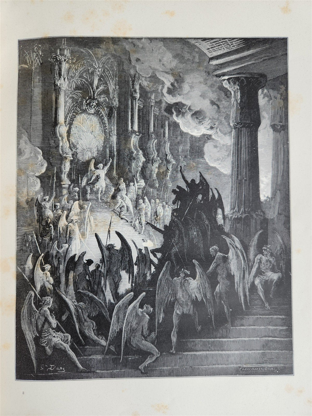 1884 MILTON'S PARADISE LOST illustrated by GUSTAVE DORE antique FOLIO in DUTCH