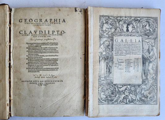 1640 CLAUDIUS PTOLEMY Geographia Universalis ILLUSTRATED w/20 MAPS antique FOLIO