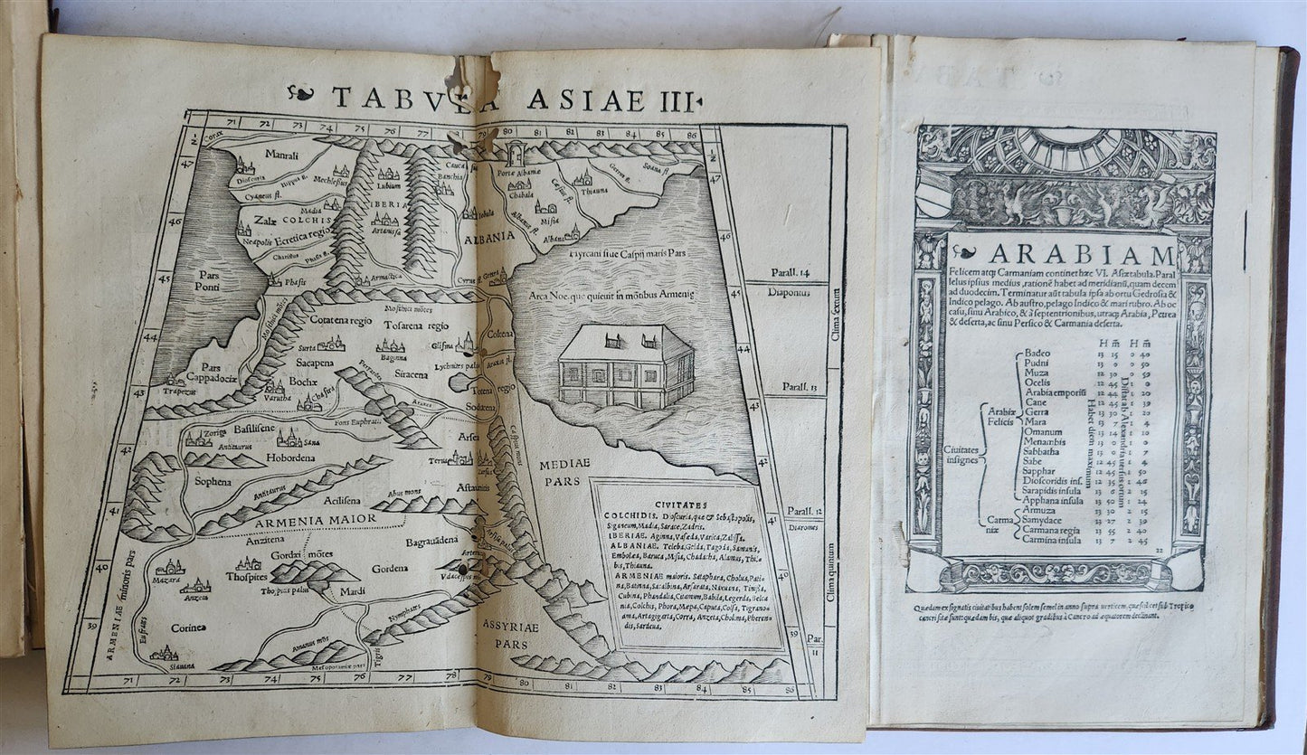 1640 CLAUDIUS PTOLEMY Geographia Universalis ILLUSTRATED w/20 MAPS antique FOLIO