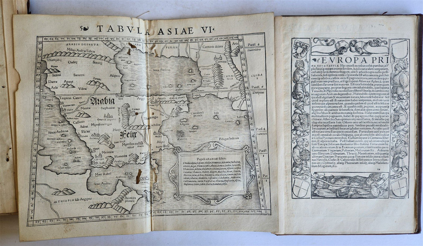 1640 CLAUDIUS PTOLEMY Geographia Universalis ILLUSTRATED w/20 MAPS antique FOLIO