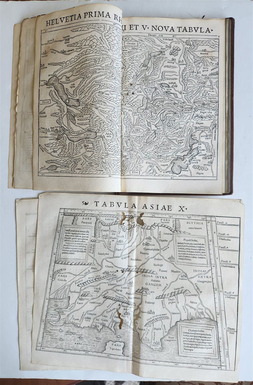 1640 CLAUDIUS PTOLEMY Geographia Universalis ILLUSTRATED w/20 MAPS antique FOLIO