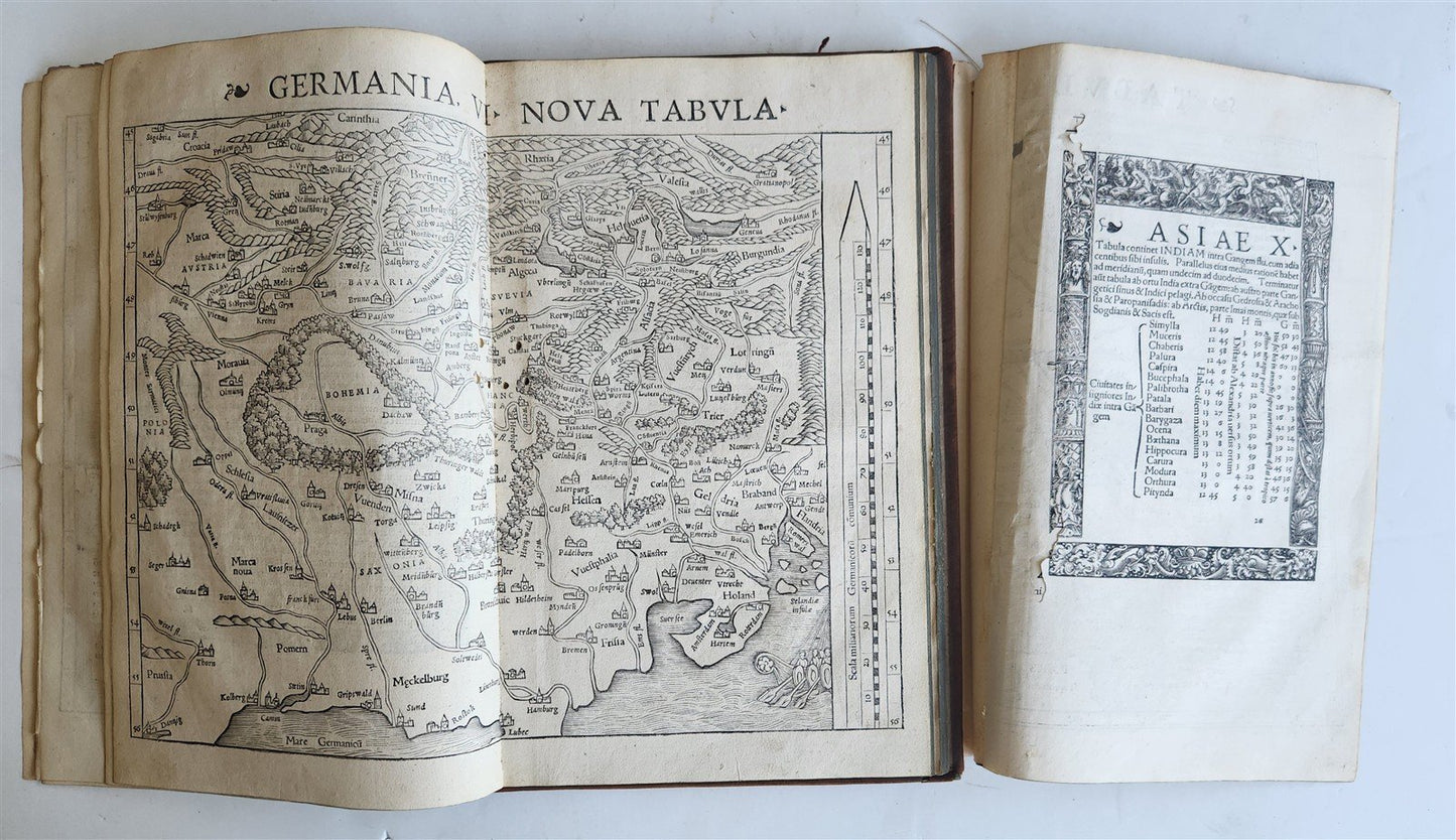 1640 CLAUDIUS PTOLEMY Geographia Universalis ILLUSTRATED w/20 MAPS antique FOLIO