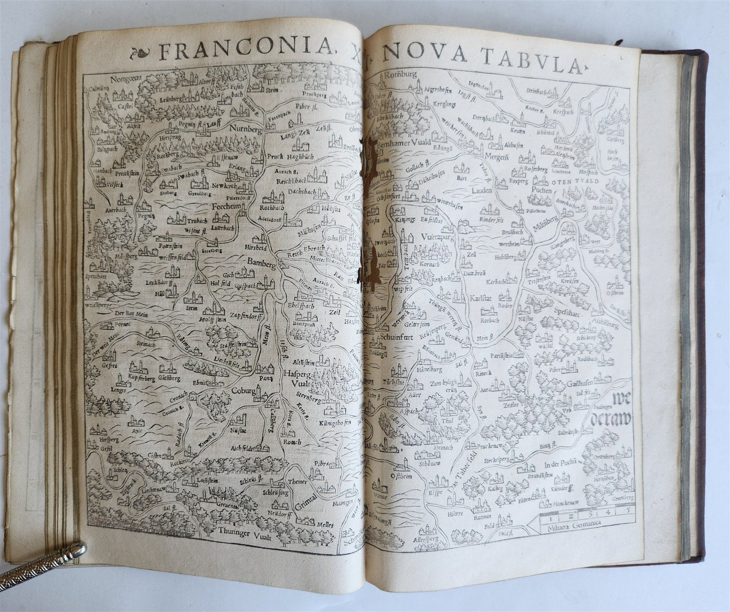 1640 CLAUDIUS PTOLEMY Geographia Universalis ILLUSTRATED w/20 MAPS antique FOLIO