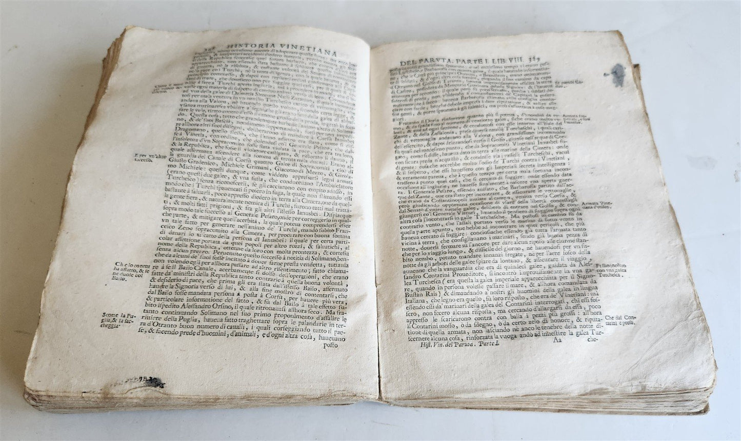 1703 HISTORY of VENICE by PAOLO PARUTA antique HISTORIA VINETIANA OTTOMAN WAR