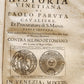 1703 HISTORY of VENICE by PAOLO PARUTA antique HISTORIA VINETIANA OTTOMAN WAR