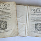 1586 ROMAN HISTORY by TITUS LIVIUS 2 VOLUMES in ITALIAN antique 16th CENTURY