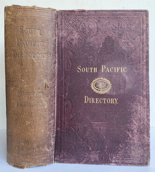 1877 DIRECTORY for NAVIGATION of SOUTH PACIFIC OCEAN antique ILLUSTRATED w/ MAPS