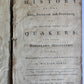 1774 HISTORY of RISE INCREASE & PROGRESS of QUAKERS antique FOLIO Americana