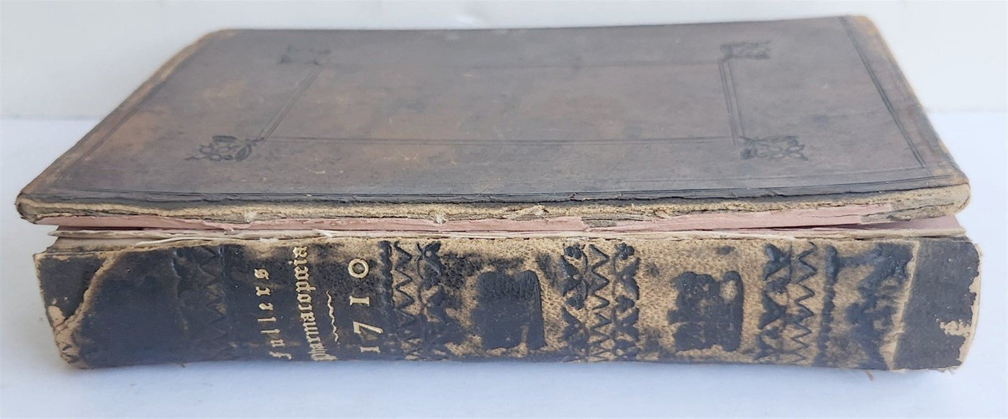 1710 Pharmacopoeia Extemporanea or Body of Prescripts antique in ENGLISH