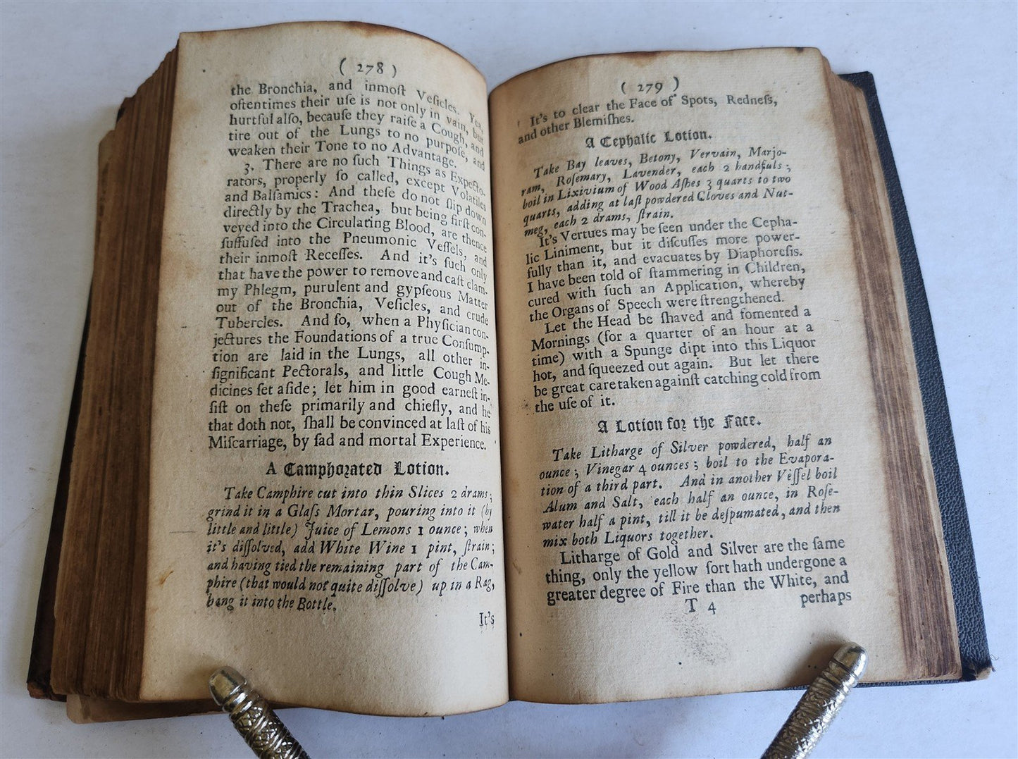 1710 Pharmacopoeia Extemporanea or Body of Prescripts antique in ENGLISH