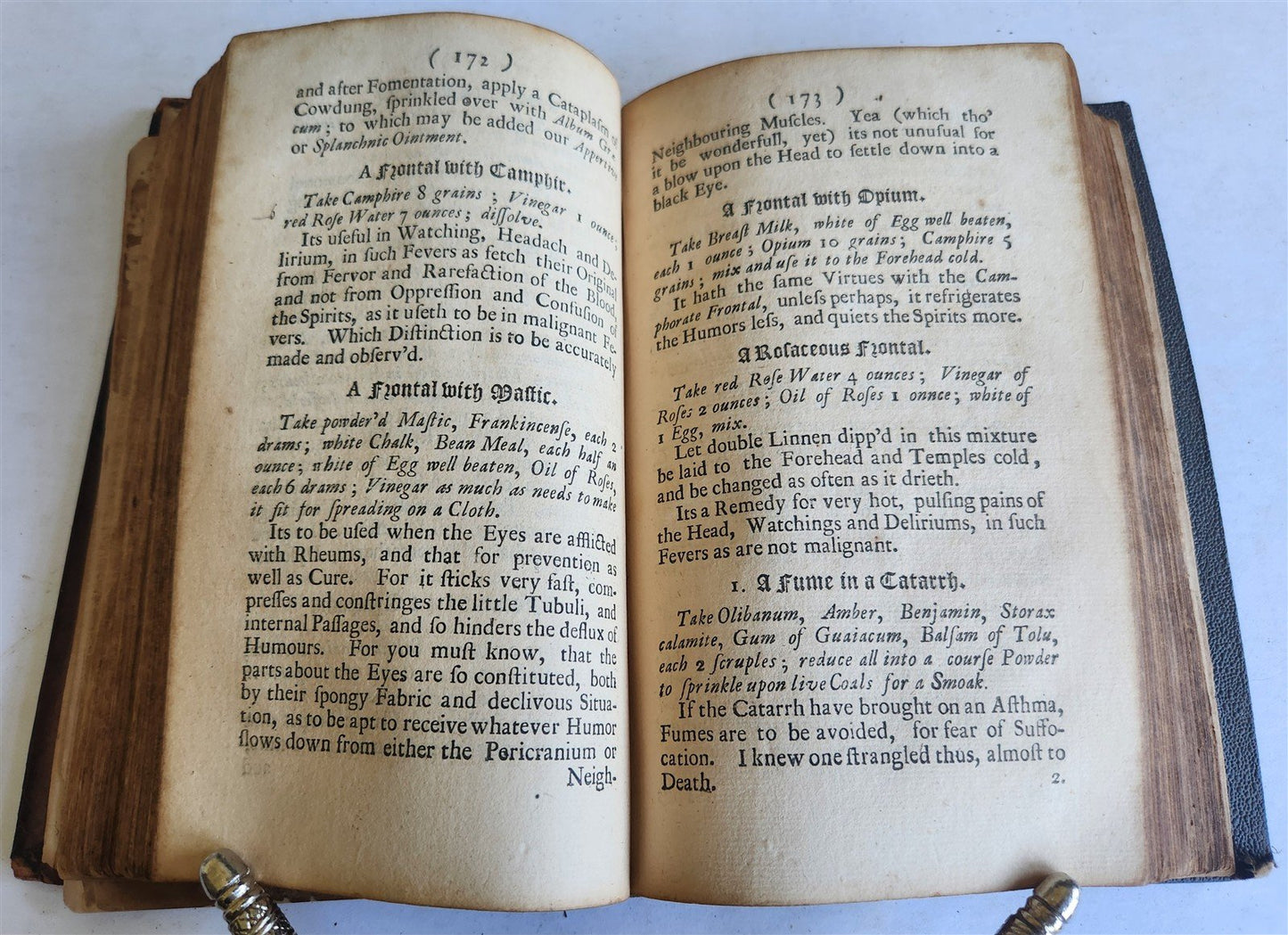 1710 Pharmacopoeia Extemporanea or Body of Prescripts antique in ENGLISH