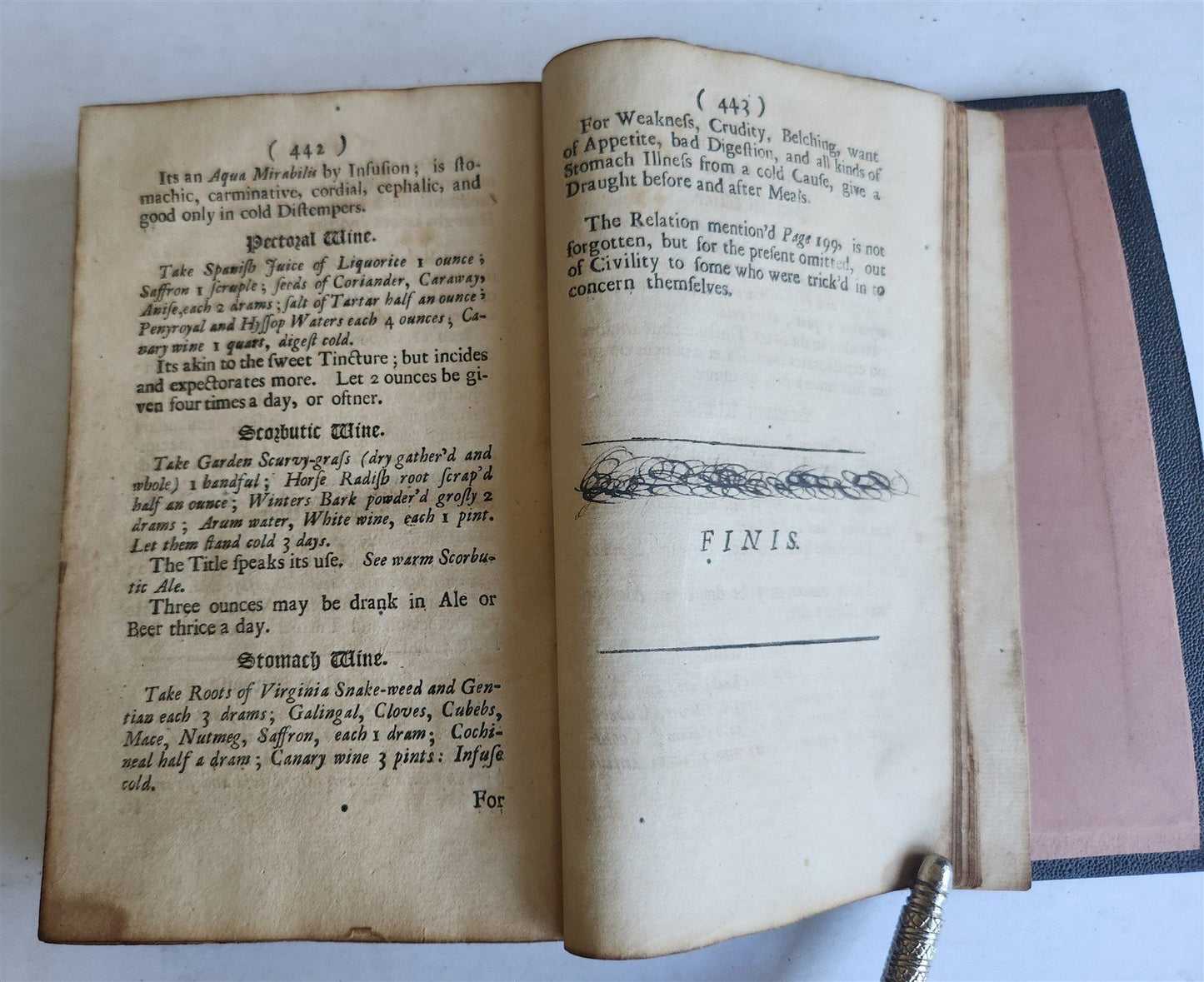 1710 Pharmacopoeia Extemporanea or Body of Prescripts antique in ENGLISH
