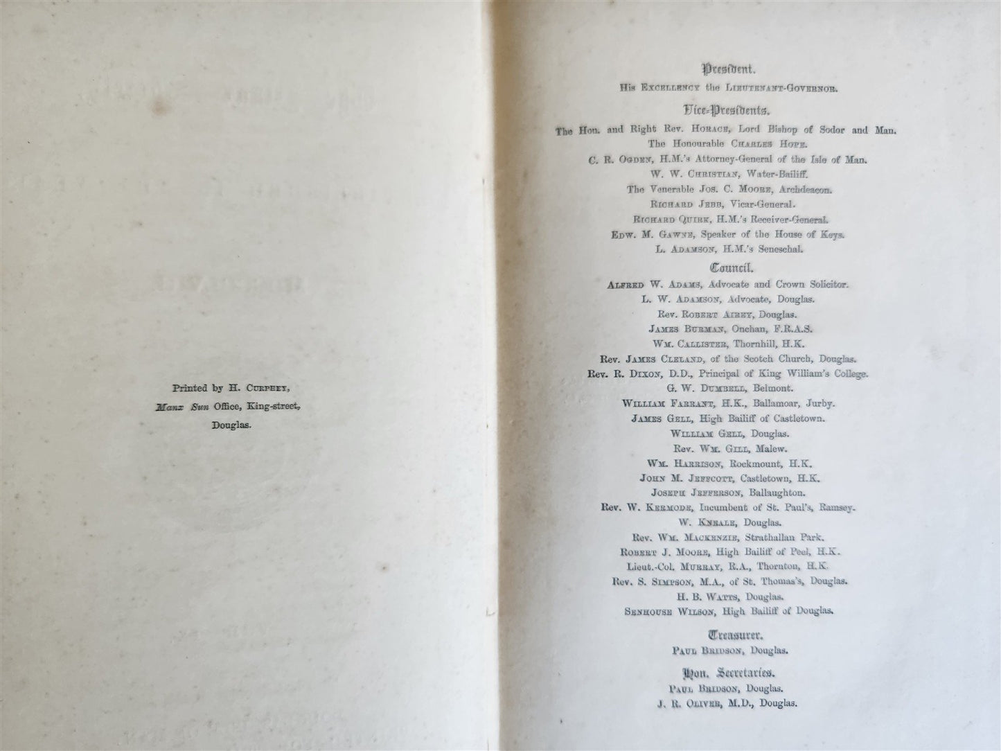 1860 Collection of National Documents relating to the ISLE of MAN antique 3 VOLS