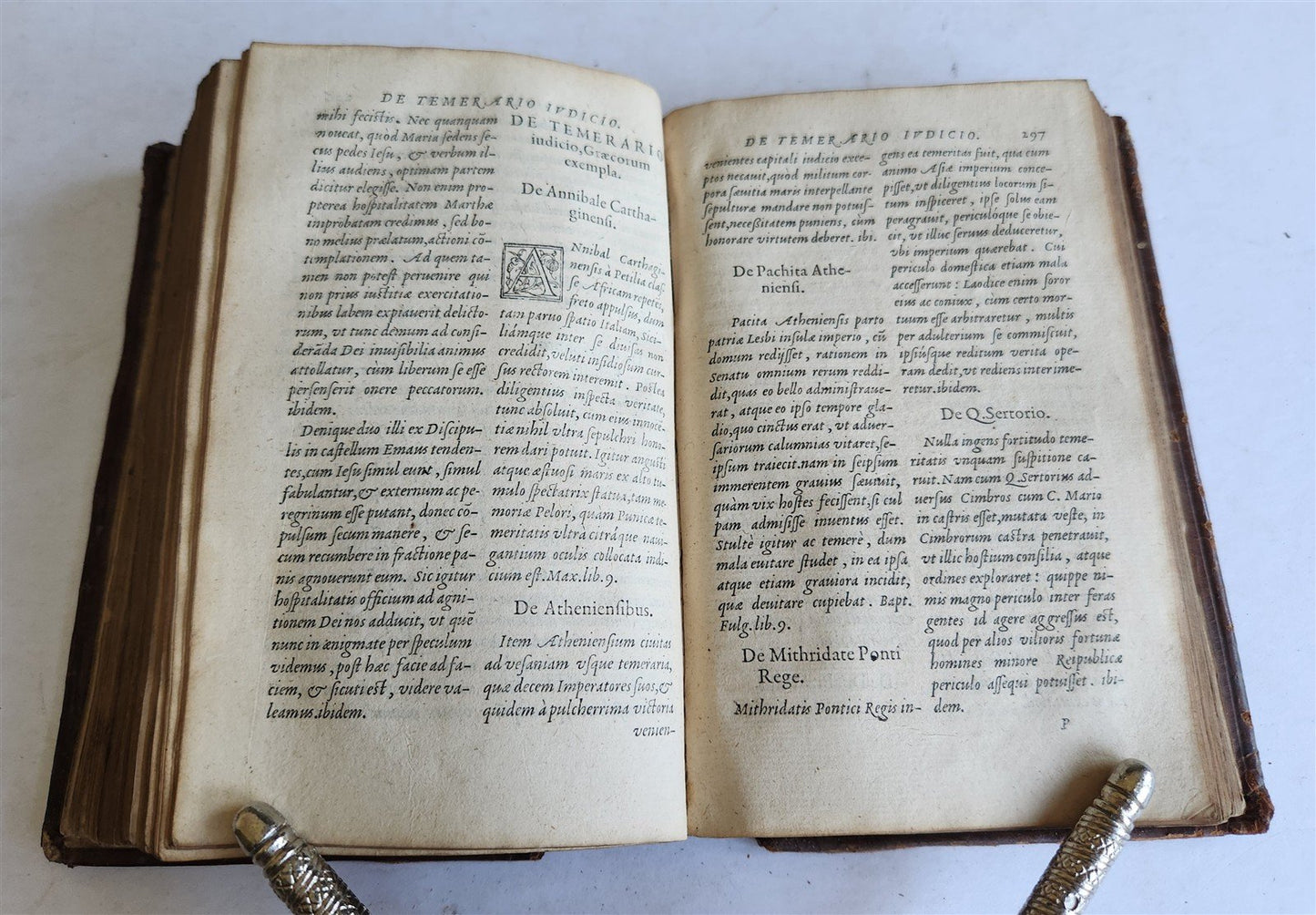 1575 MORAL STORIES by PORTUGUESE HUMANIST ANDRE de RESENDE antique 16th CENTURY