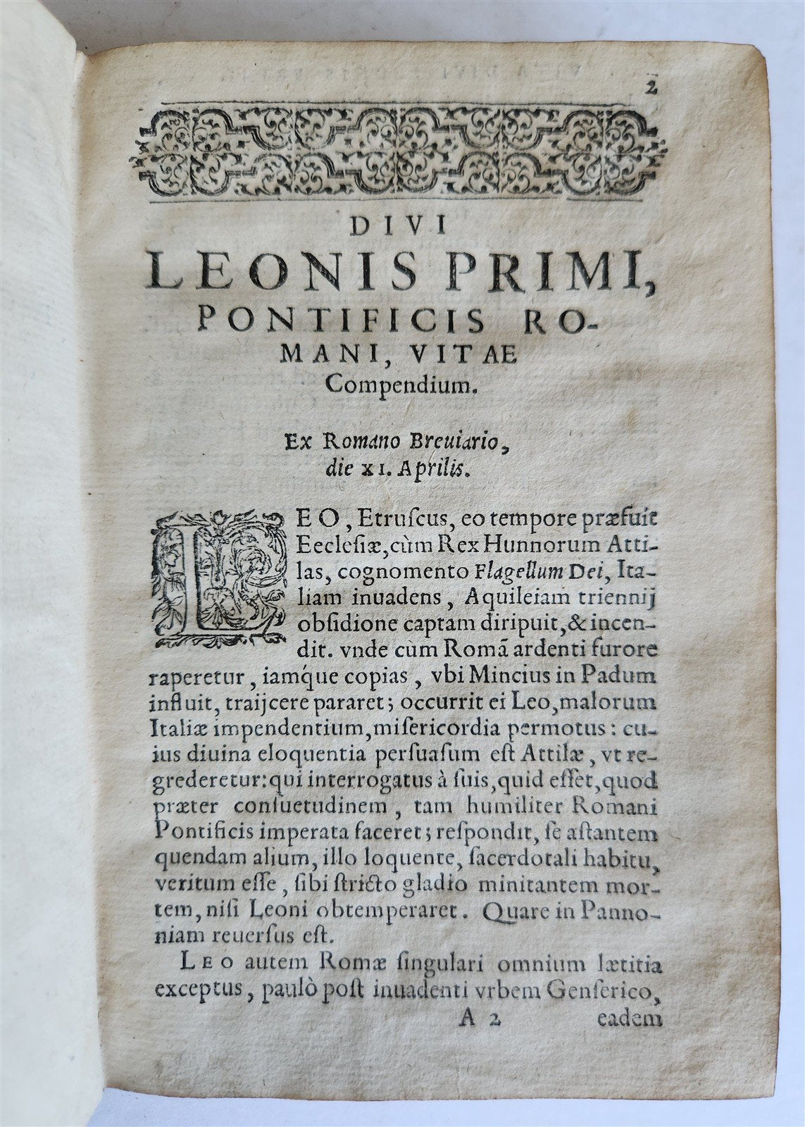 1583 OPERA D. LEONIS MAGNI Collected writings of Pope Leo I antique 16th CENTURY