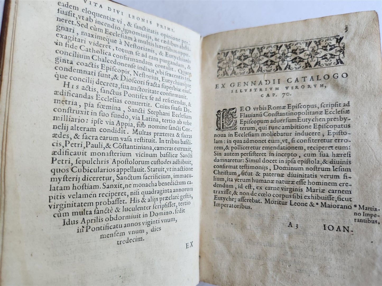 1583 OPERA D. LEONIS MAGNI Collected writings of Pope Leo I antique 16th CENTURY