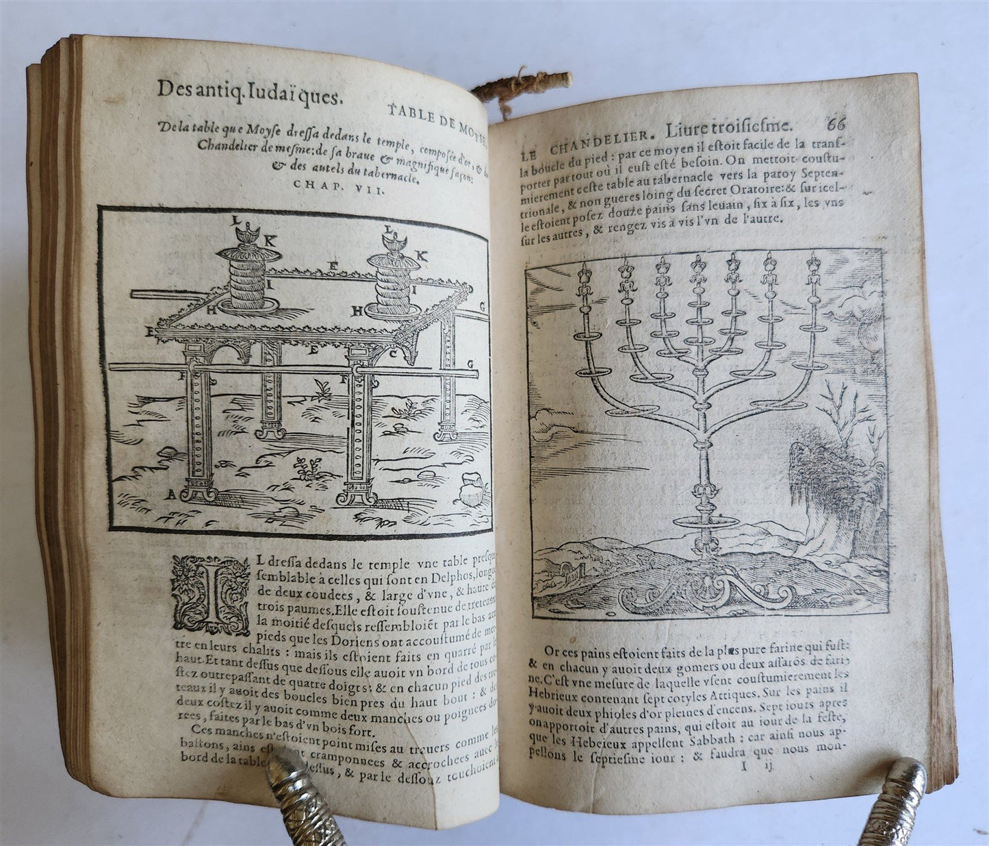 1588 JOSEPHUS FLAVIUS HISTORY antique 16th CENTURY illustrated VELLUM BINDING