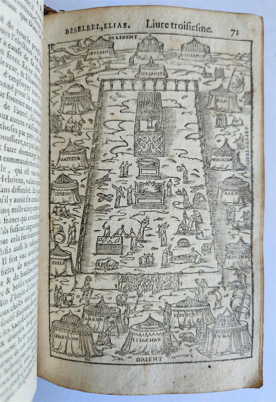 1588 JOSEPHUS FLAVIUS HISTORY antique 16th CENTURY illustrated VELLUM BINDING
