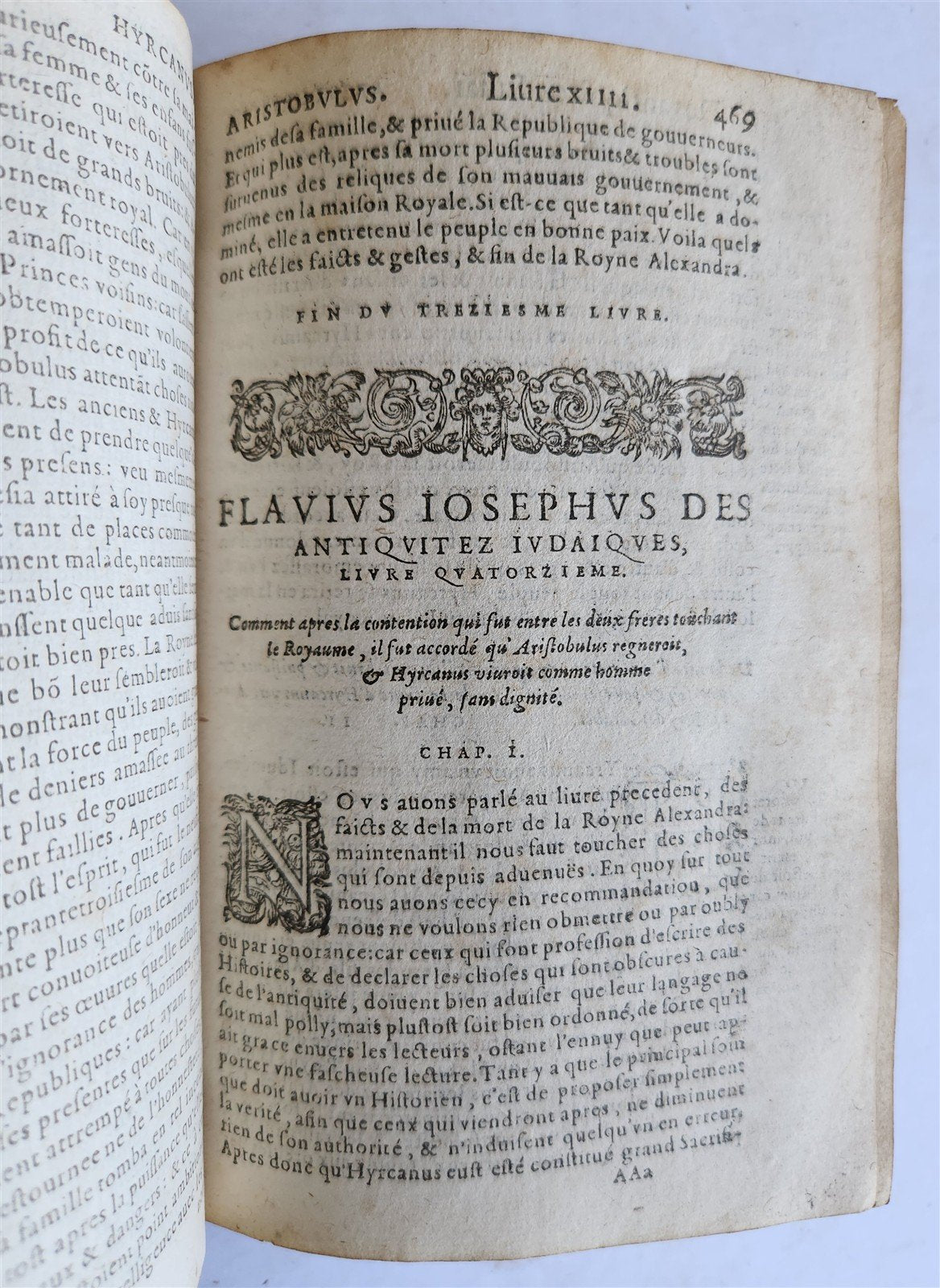1588 JOSEPHUS FLAVIUS HISTORY antique 16th CENTURY illustrated VELLUM BINDING