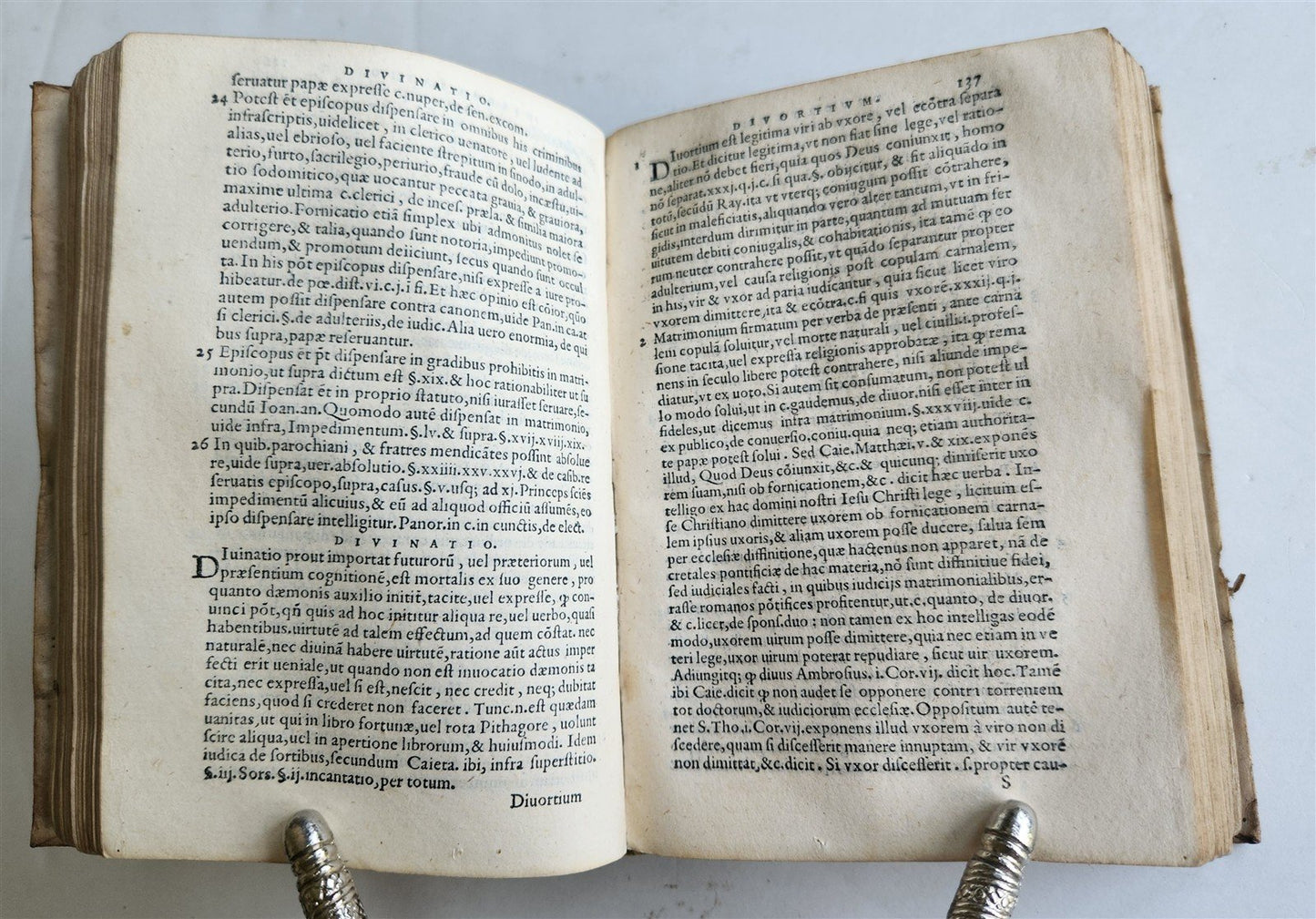 1559 THEOLOGY by Bartolomeo Fumo antique 16th CENTURY VELLUM BINDING