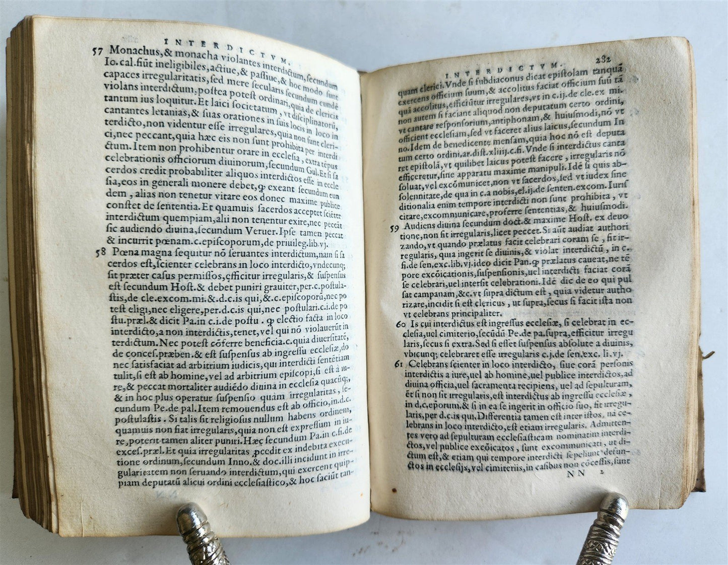 1559 THEOLOGY by Bartolomeo Fumo antique 16th CENTURY VELLUM BINDING