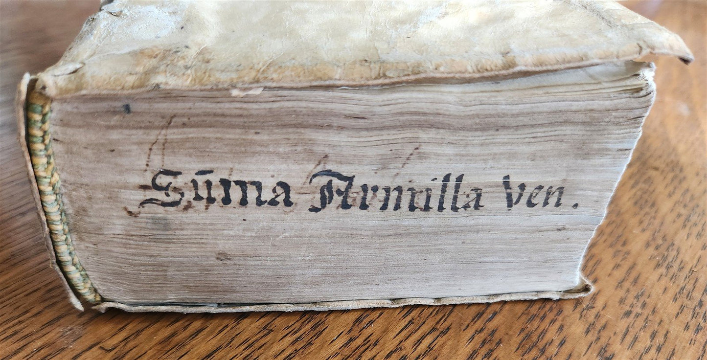 1559 THEOLOGY by Bartolomeo Fumo antique 16th CENTURY VELLUM BINDING