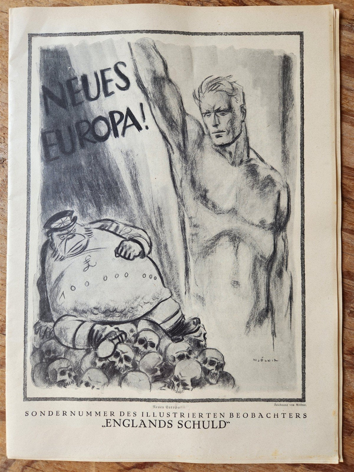 1933 lot of 7 GERMAN NAZI PROPAGANDA MAGAZINES