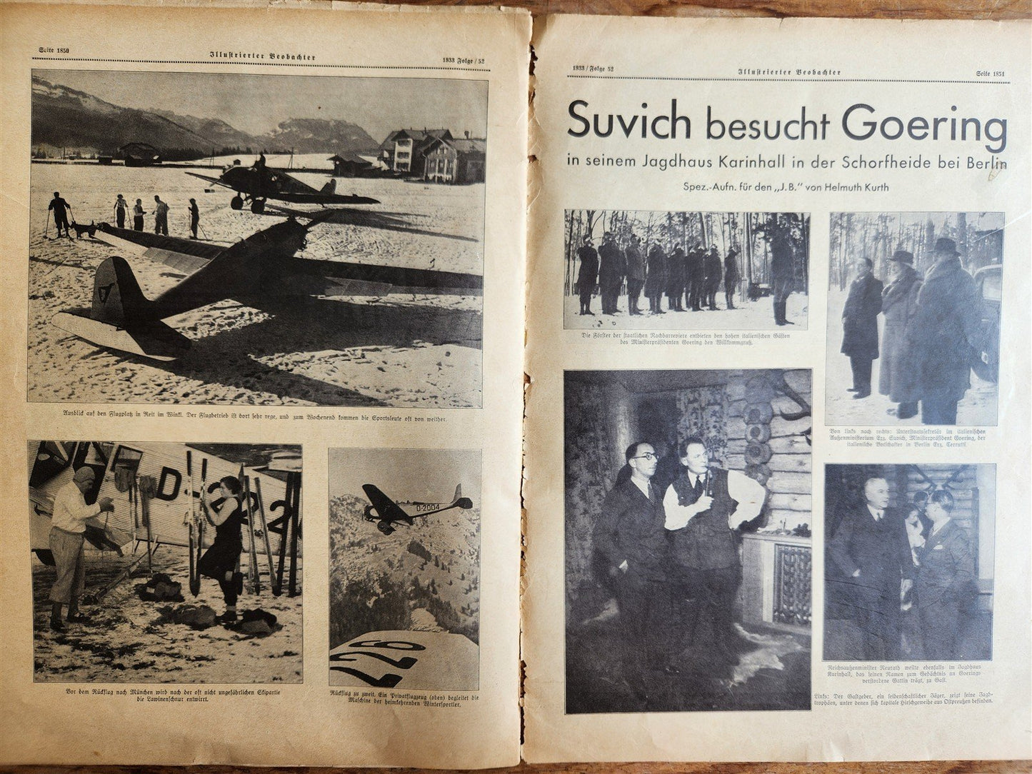 1933 lot of 7 GERMAN NAZI PROPAGANDA MAGAZINES