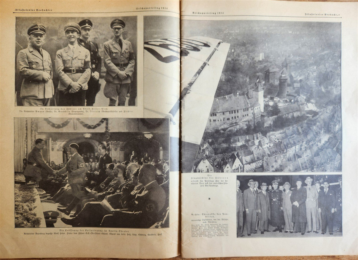 1933 lot of 7 GERMAN NAZI PROPAGANDA MAGAZINES