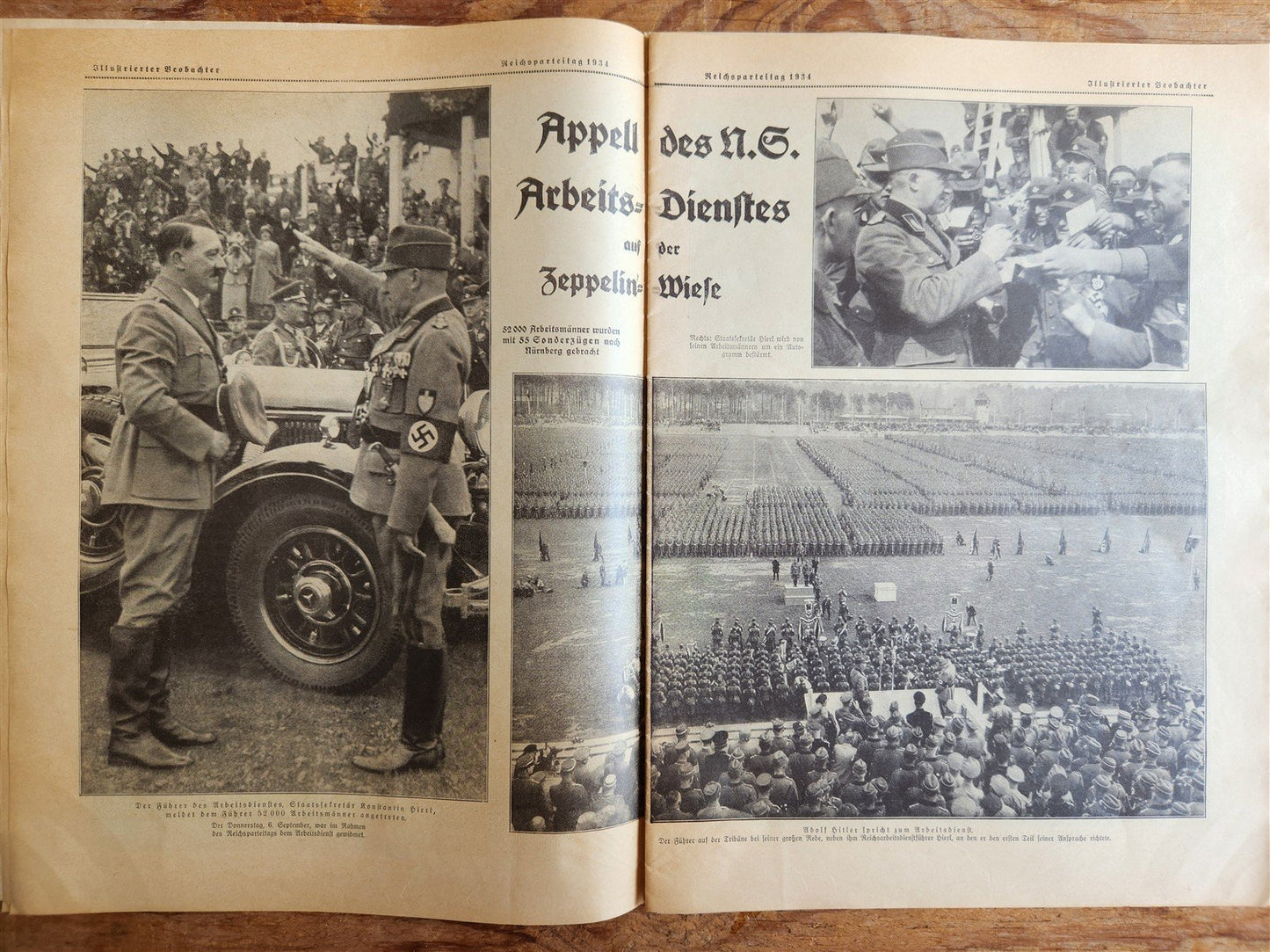 1933 lot of 7 GERMAN NAZI PROPAGANDA MAGAZINES