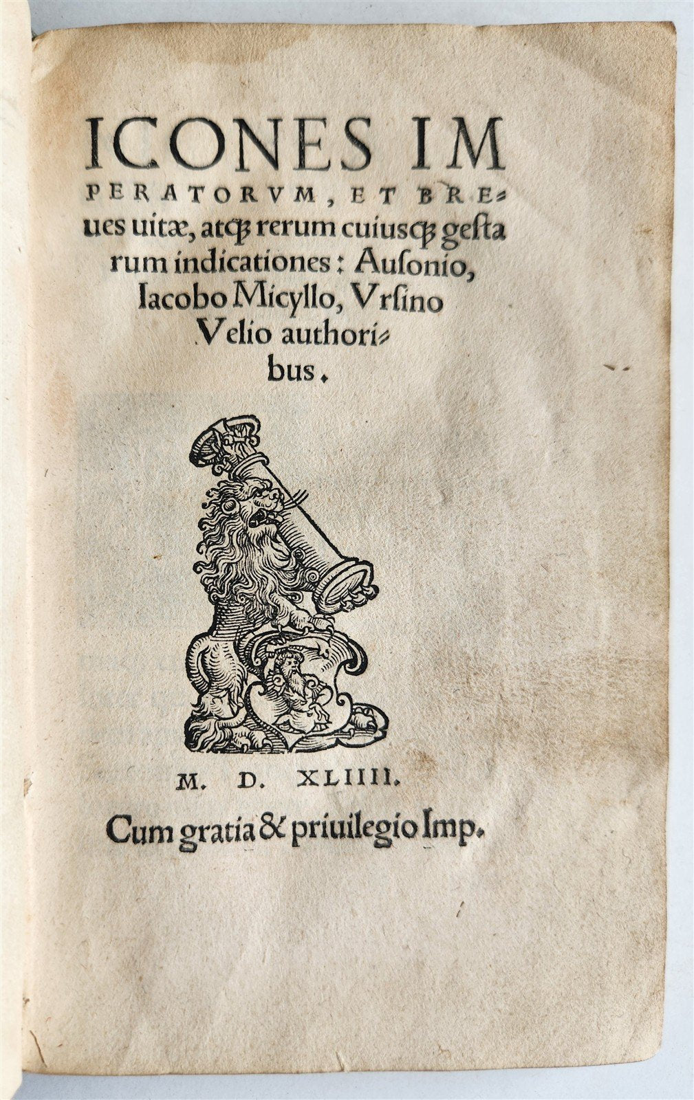 1544 Icones Imperatorum Romanorum ILLUSTRATED 96 ROMAN EMPEROR PORTRAITS ANTIQUE