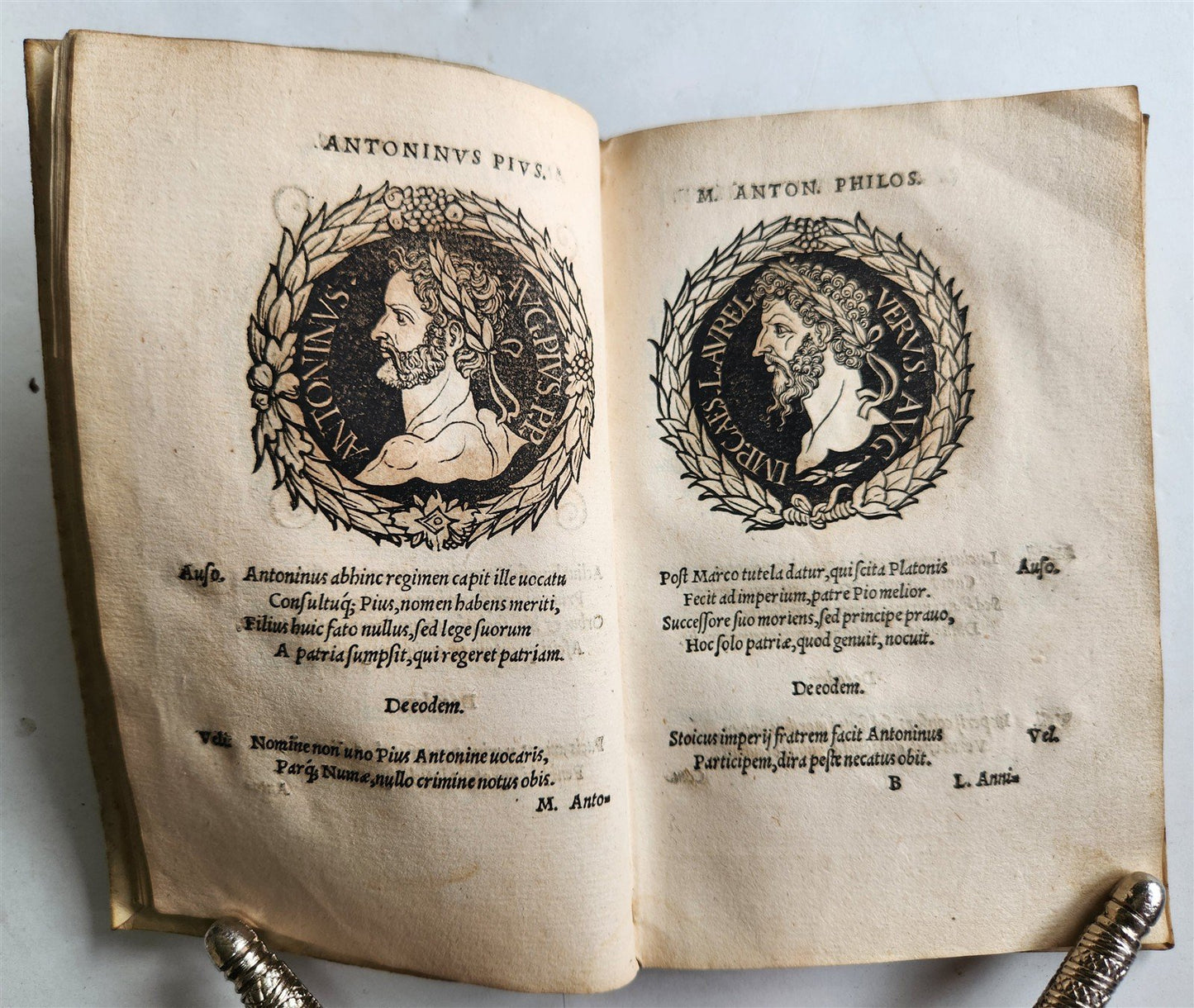 1544 Icones Imperatorum Romanorum ILLUSTRATED 96 ROMAN EMPEROR PORTRAITS ANTIQUE
