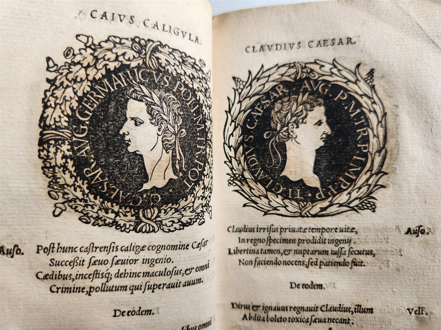 1544 Icones Imperatorum Romanorum ILLUSTRATED 96 ROMAN EMPEROR PORTRAITS ANTIQUE