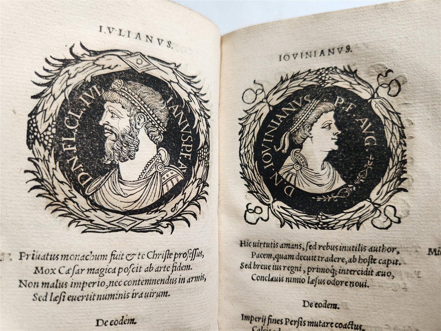 1544 Icones Imperatorum Romanorum ILLUSTRATED 96 ROMAN EMPEROR PORTRAITS ANTIQUE