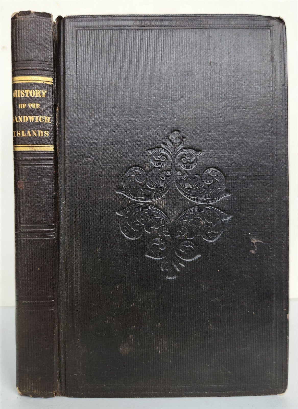 1839 History & Views of Sandwich Islands' Mission ANTIQUE Hawaii interest 1st ED
