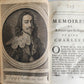 1701 Memoires of the reigne of King Charles I ANTIQUE illustrated w/ portraits
