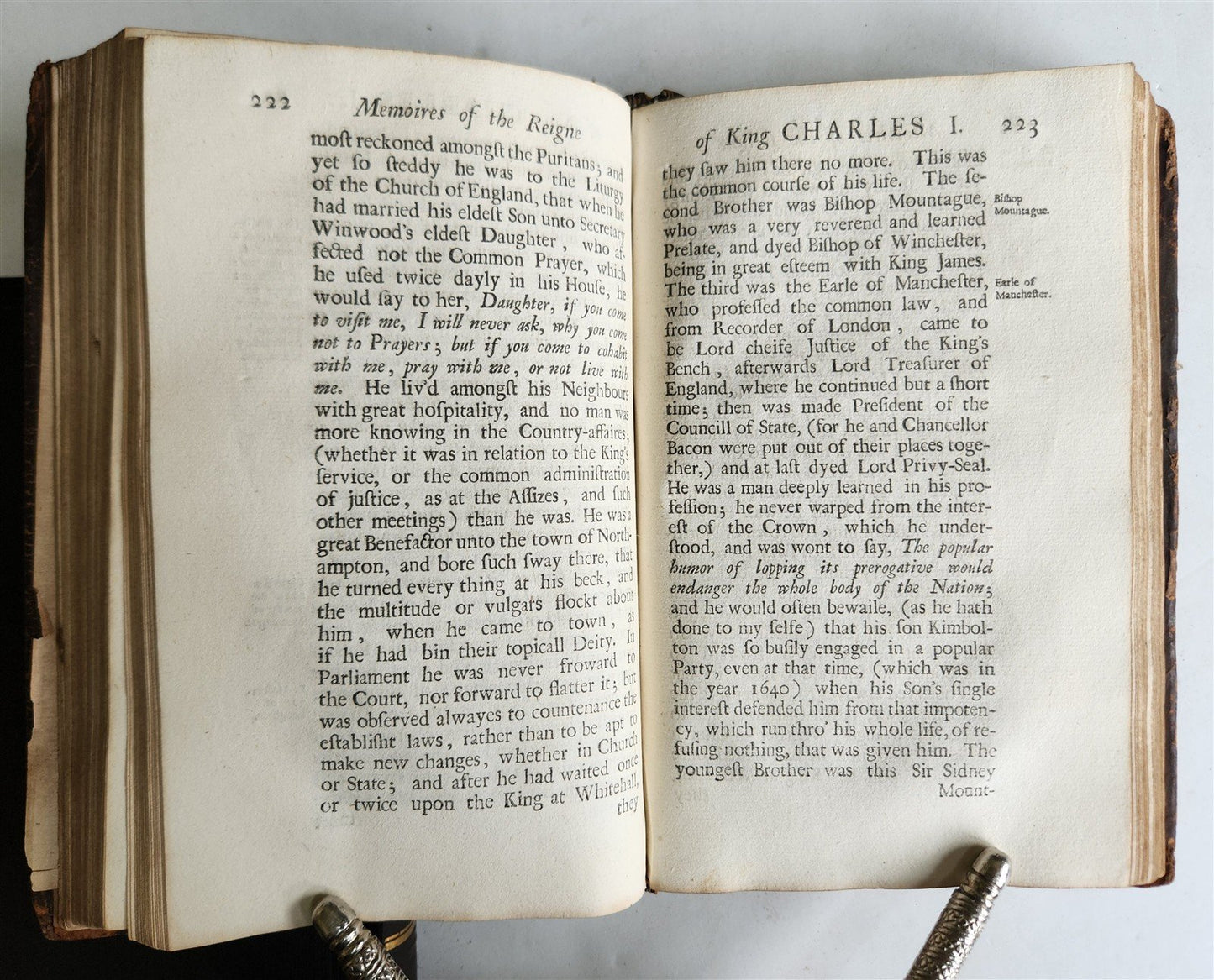 1701 Memoires of the reigne of King Charles I ANTIQUE illustrated w/ portraits